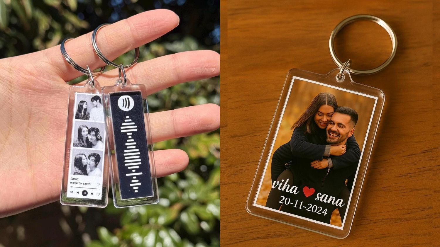 Custom Couple Keychain