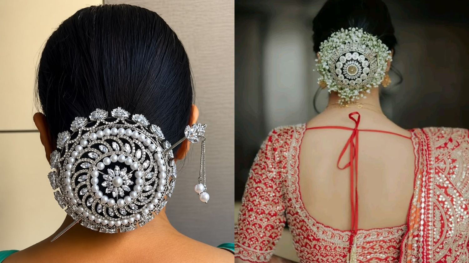 Silver Juda Pin Design, hair accessories for brides