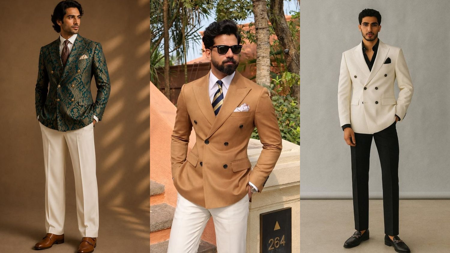 Double-Breasted Blazer over a Kurta