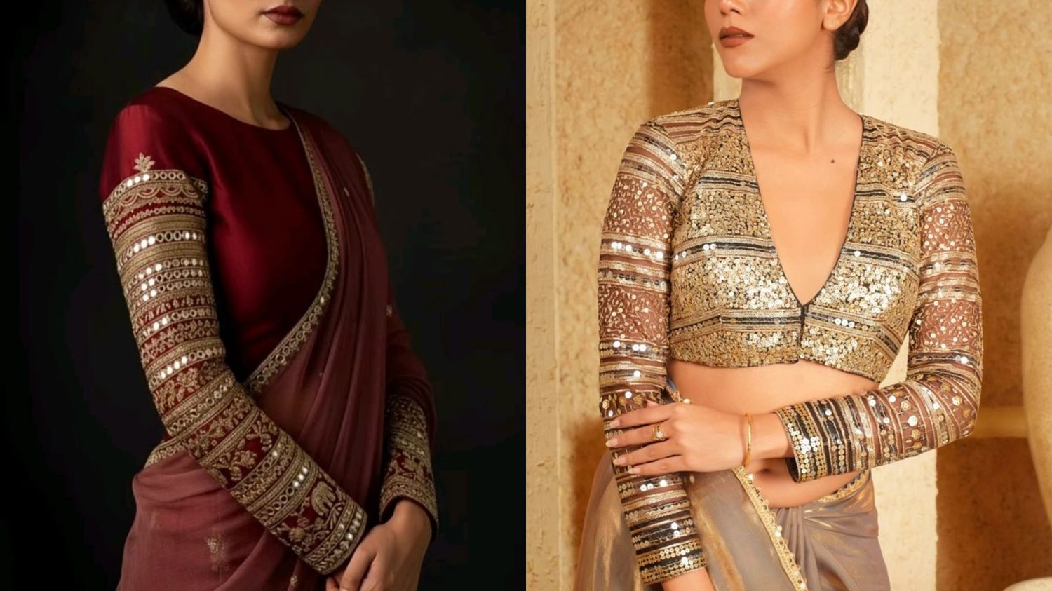 Boat Neck Blouse for brides
