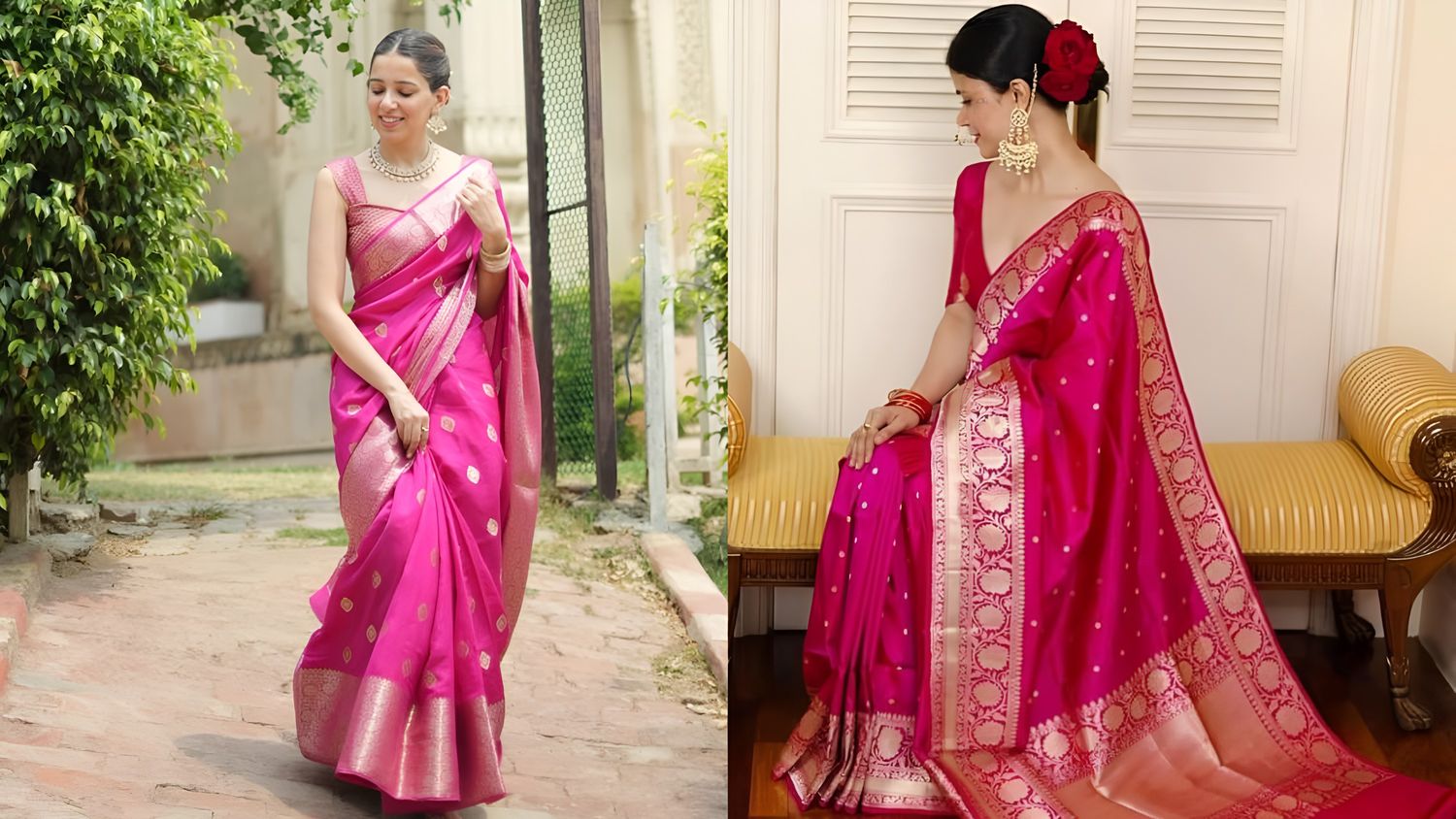 Banarasi Silk Saree for engagement 