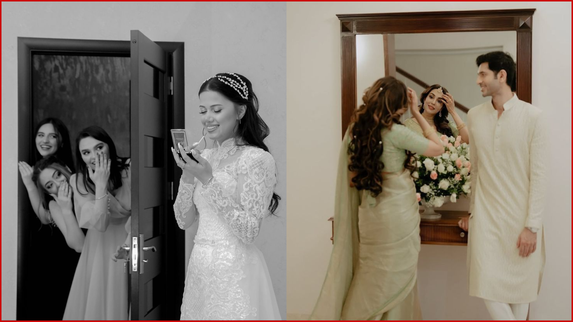 The “Getting Ready” Mirror Shot Intimate Wedding Photography Ideas