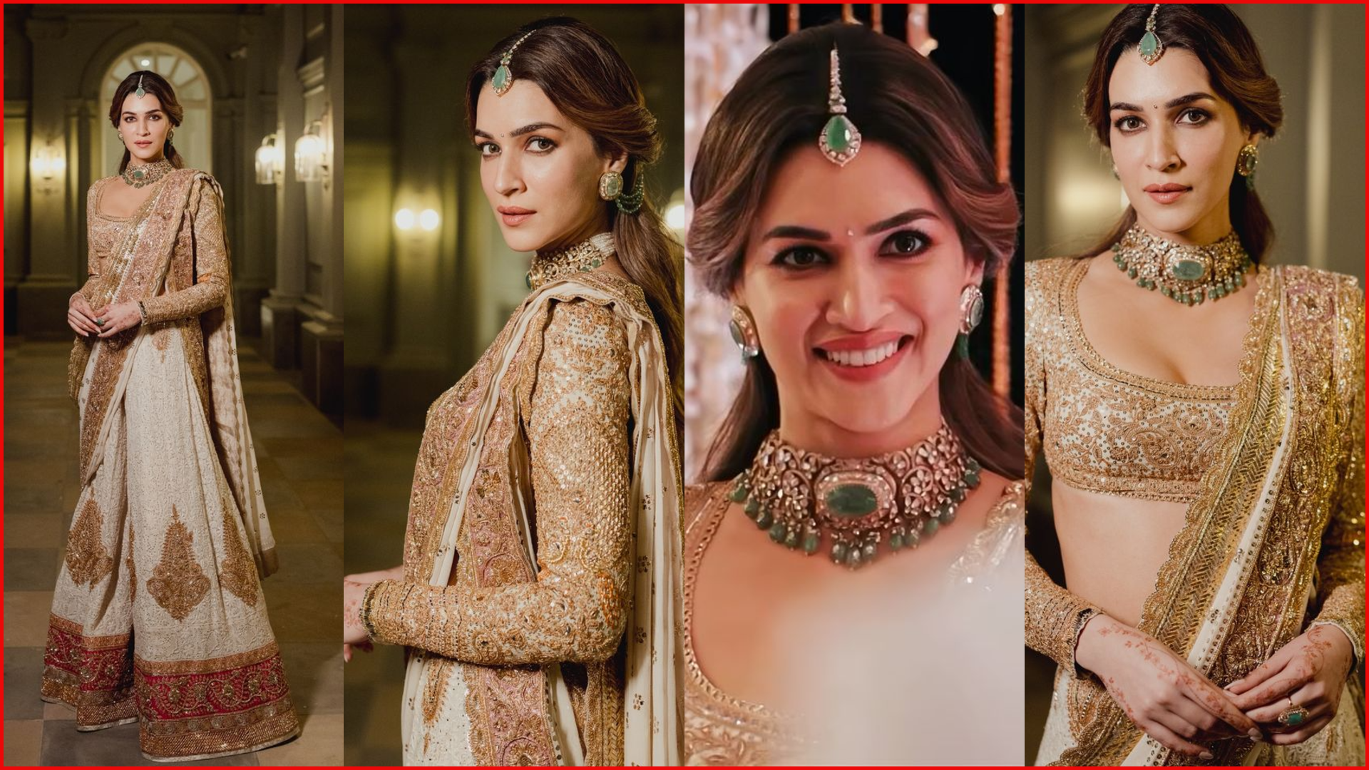 Kriti Sanon in her sister's wedding