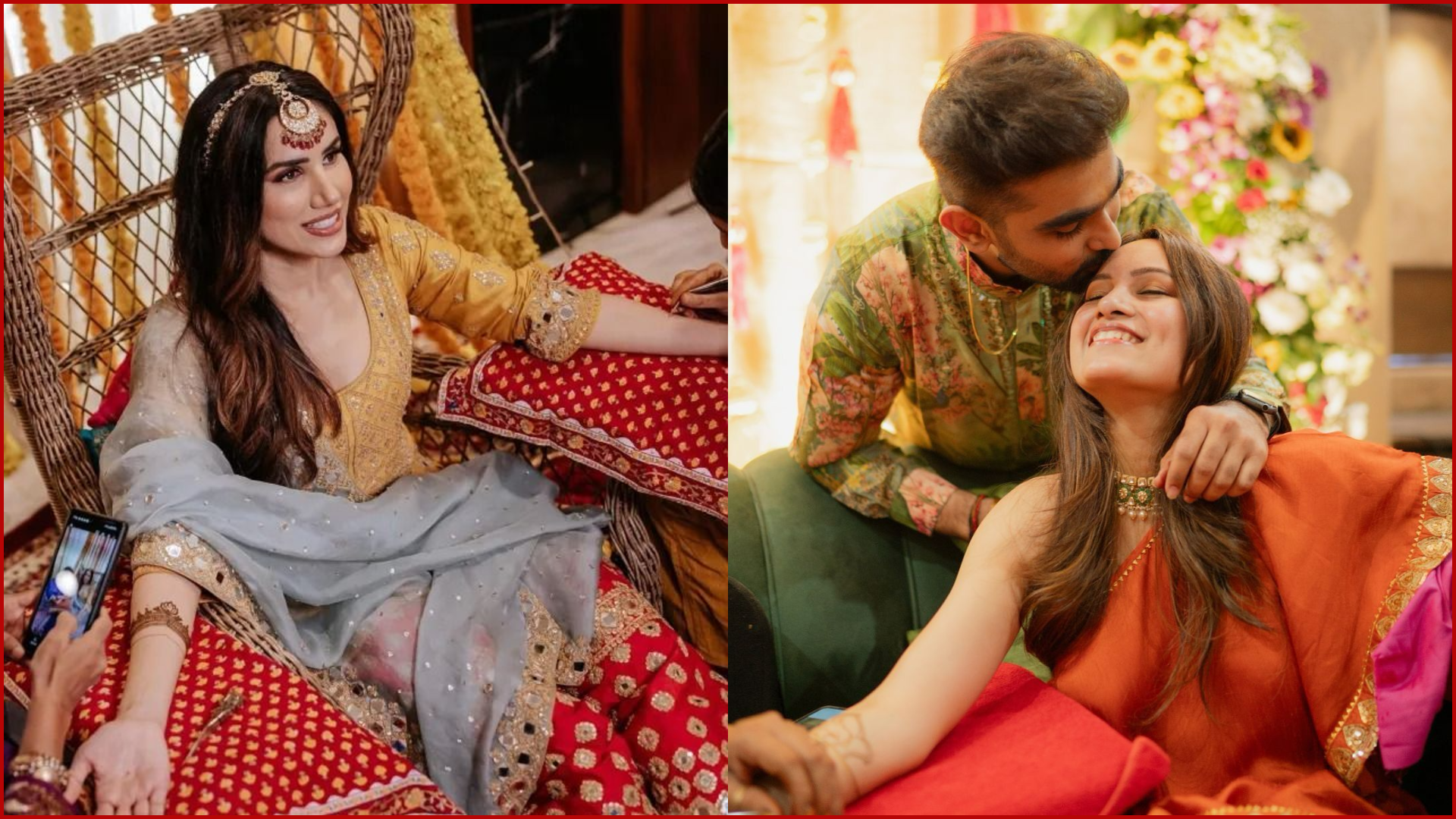 Haldi & Mehendi Poses for Bride and Groom, Mehendi Drying, Eyes Up