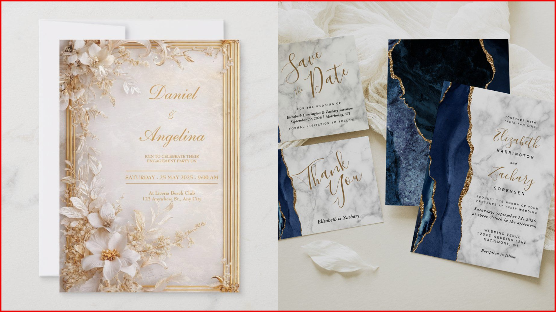 Top 20 Trendy & Unique Wedding Invitation Card Designs