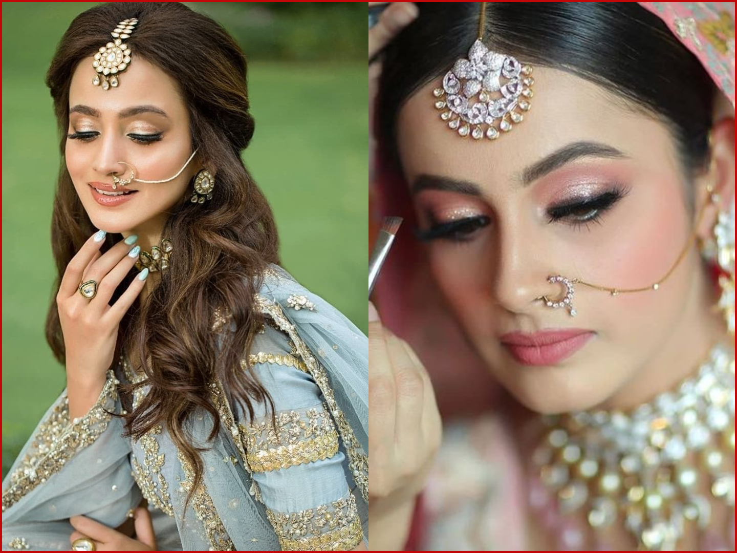 Close-up of a stylish gold nose ring featuring a simple circular shape and small central detailing, perfect for a non-pierced contemporary look.