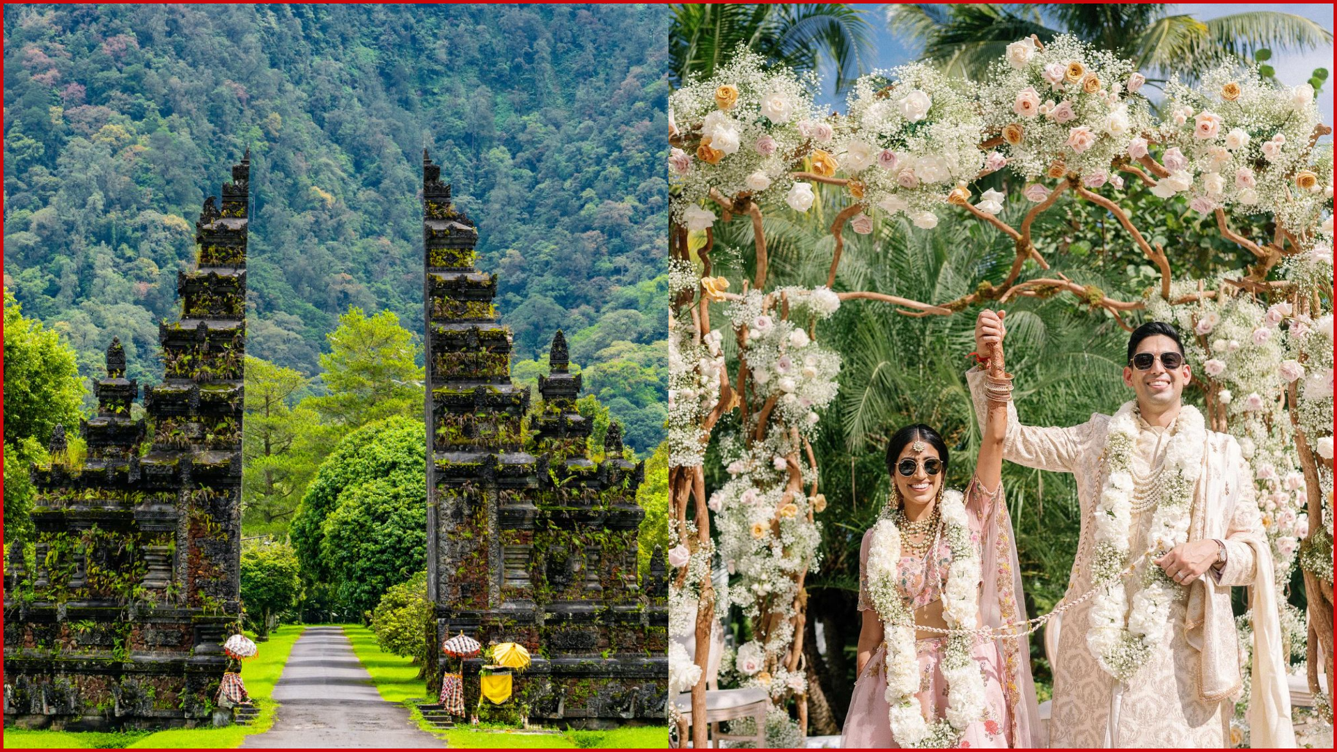 International destination wedding in Indonesia