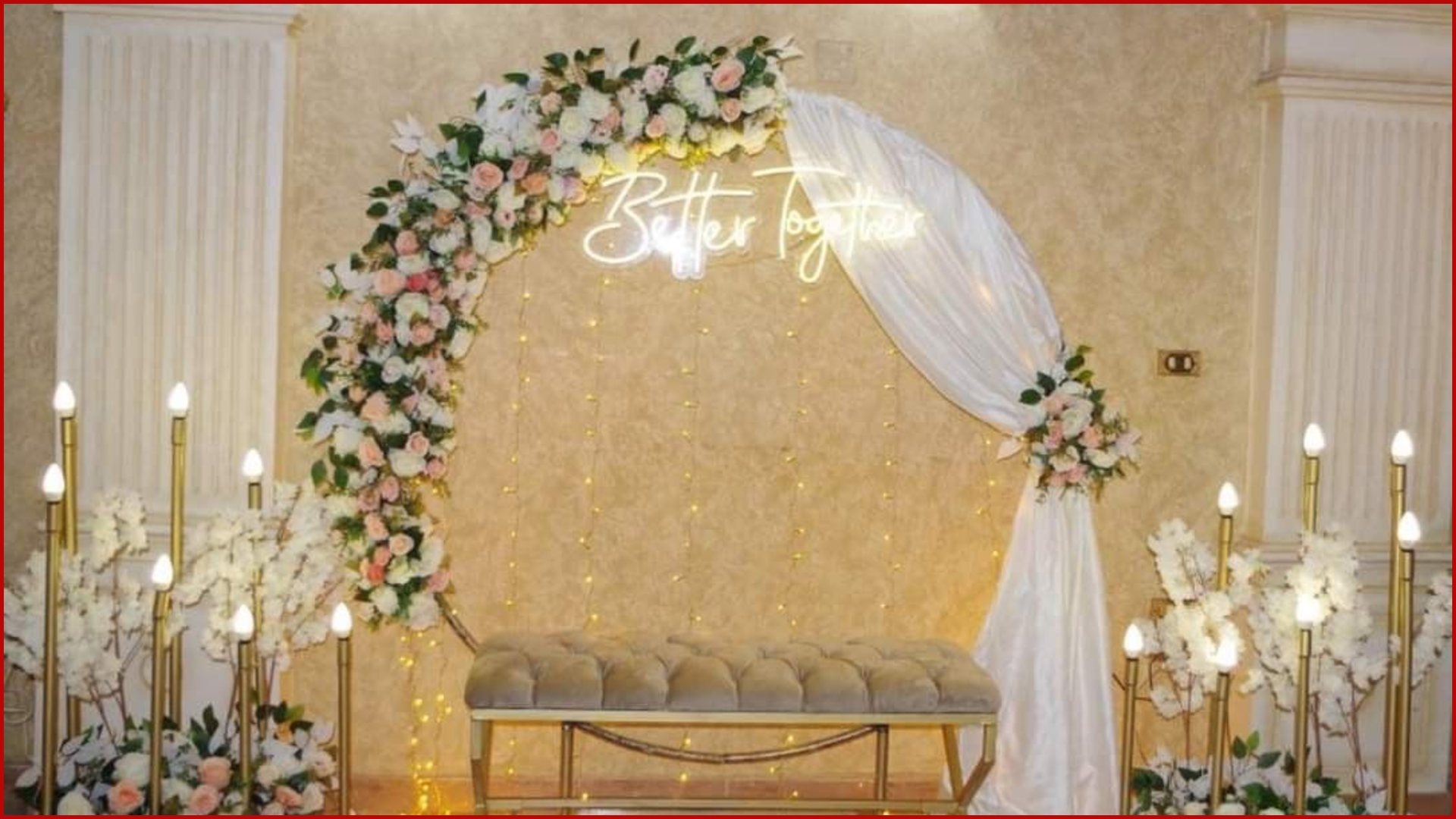 12+ Small Stage Decoration Ideas for Intimate Wedding