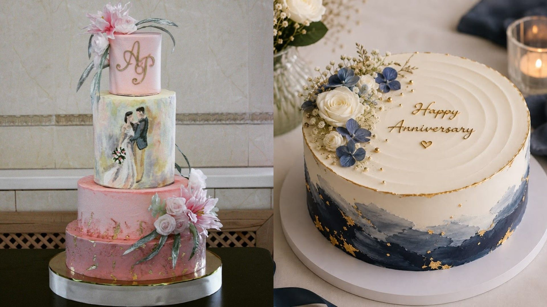 Watercolor cake
